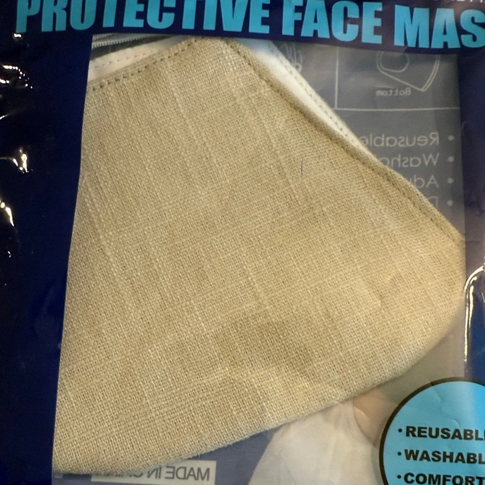 Unisex Adult Protective Face Mask (Beige)